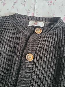 Chic Black Knit Cardigan