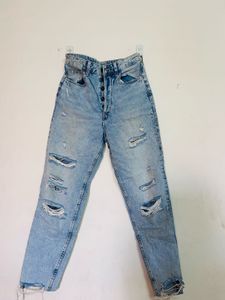 Ripped Light Wash Jeans