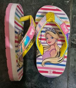 Adorable Barbie Flip-Flops for Girls in size 5