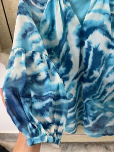 All About You Brand Blue Top/Tunic