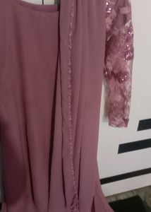Long Crop Kurti With Dupatta