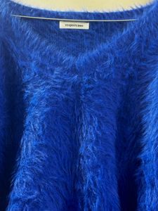 Fluffy V-Neck Sweater