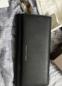 Charles &amp; Keith Black Wallet/Sling Bag