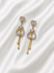 Elegant Heart Drop Earrings