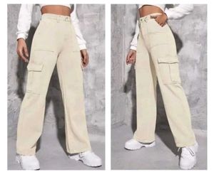 Beige Cargo Pants