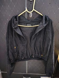 Sassafras Black Zip-Up bomber jacket