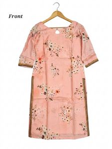Pre loved silk Floral Kurti (Size S-M)