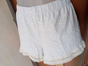 Cozy Lace Trim Sleep Shorts