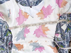 Leaf Print Summer Dress