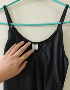 Elegant Black Slip Dress