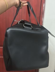 Louis Philippe Black Duffle Bag
