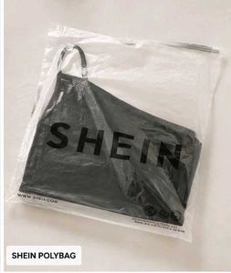 SHEIN One Shoulder Ribbed Handkerchief Crop Top |