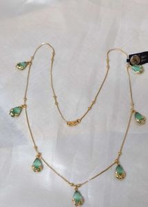 FIX PRICE Gold Necklace with Green charms