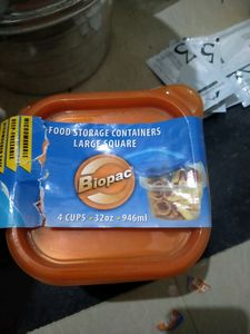 💥4 Pc Biopac Brand Bpa Free Storage Box💥