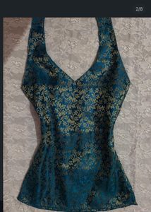 Vintage Brocade halter top