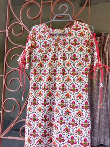 Anouk Cotton Beautiful Kurta With Stylish Sleeves