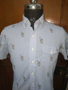 Men's Striped Short Sleeve Shirt