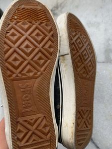 Classic Black Canvas Sneakers