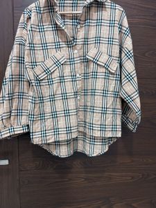 Classic Plaid Button-Up co -ord set