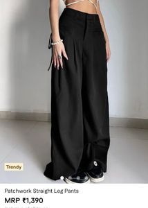 y2k low waist black trouser