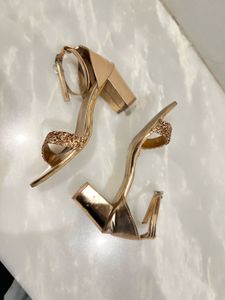 Rose Gold Sparkle Heels