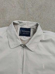 YvesSaintLaurent Men's Classic Light Grey Bomber J