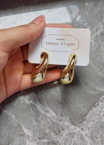Chunky Gold Hoop Earrings