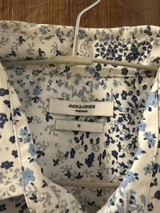 JACK AND JONES Men's Printed Long Sleeve Shirt