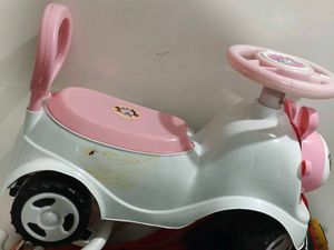 Pink & White Ride-On Toy Car