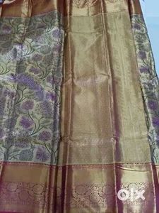 Elegant Floral Silk Saree