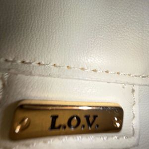 Cream Quilted Shoulder Bag