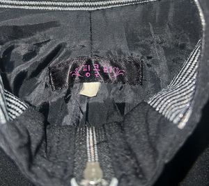 Korean Black Jacket with Striped Detail