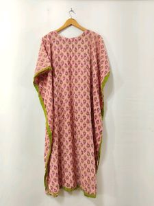 Pink Printed Maternity Dress ( Women)