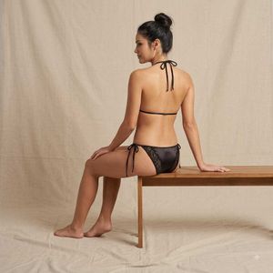 Lace Trim Bikini Set