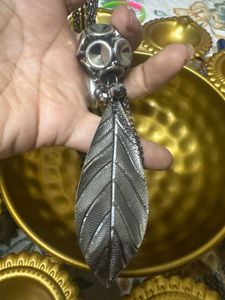 Boho Feather Tassel Pendant Necklace (tie chain)