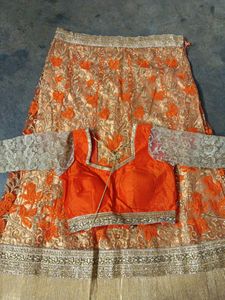 Net Lehnga,net Dupatta,padded Blouse Back Open(size 42 Have Margin Inside ) One Time Use.No Cane Cane . In This Budget You Will Get Fully Stitched Lehenga Complete Look .ready To Wear.