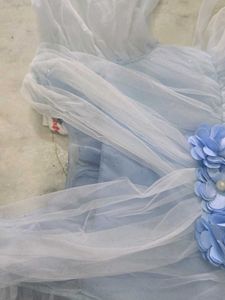 Baby Blue Tulle Party Dress