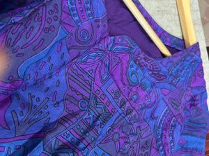 Vibrant Purple Printed Kurta