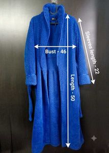 🎀🧥SUIMO_ Ultra-Plush Royal Blue Bathrobe🧥🎀