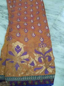 Semi bananarasi silk saree with stiched blouse