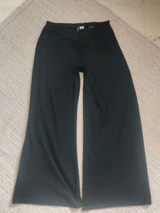 Black Drawstring Linen Trousers