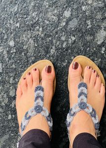 Stylish T-Strap Sandals party wear flat