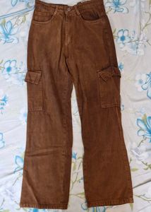 Brown Cargo Jeans