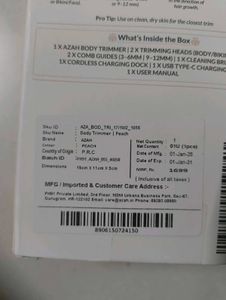 New Tag Azah Bikini Trimmer - Gentle &amp; Waterproof
