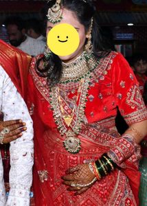 stunning once used bridal rajasthani set