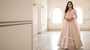 Elegant Pink Lehenga Choli Set