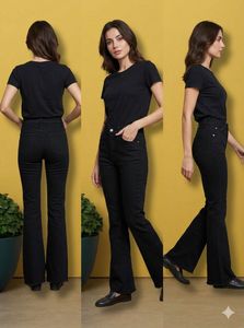 Black Flare Jeans - Trendy & Chic