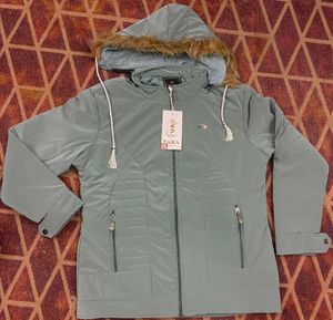 ZARA Premium Winter Puffer Jacket with Fur Hood