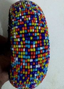 Colorful Beaded Bangle Bracelet