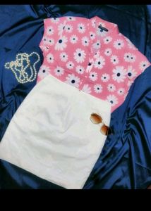 Pink Shirt Printed